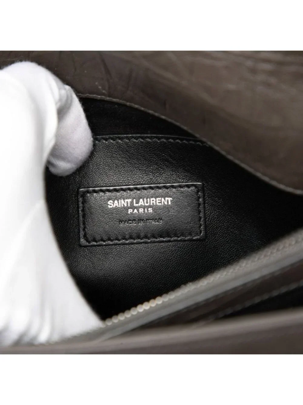 Saint Laurent West Hollywood Crossbody Chain Shoulder Bag Brown Leather - Picture 5 of 6